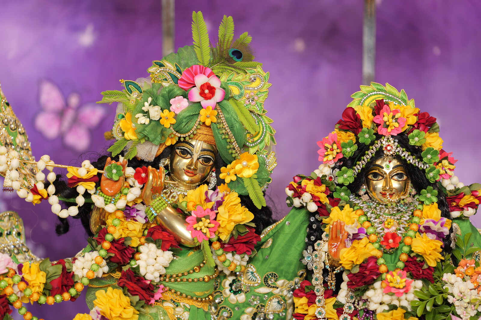 Close-up darshan of Sri Sri Rukmini Dwarkadish